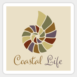 Coastal Life Nautilus Beach Wear Sticker